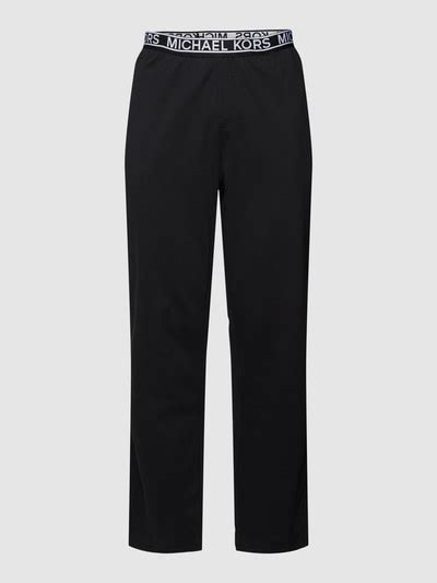 michael kors michael kors sweatpants aus baumwoll-elasthan-mix schwarz|Michael Kors outlet store.